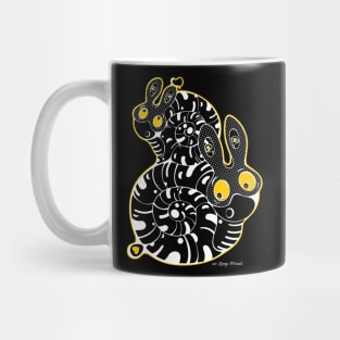 8 Snails / white_black edition Mug